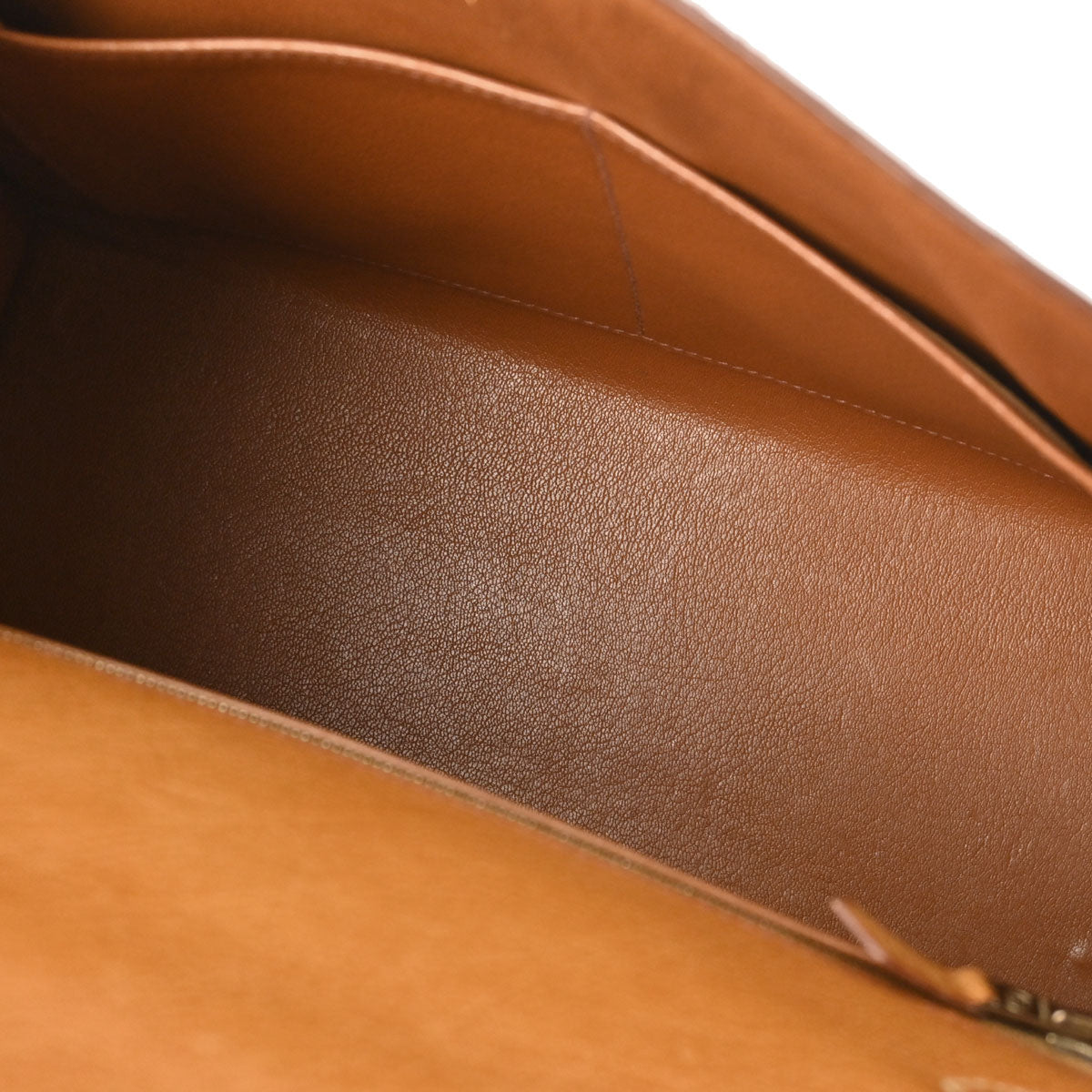 Hermes * Chestnut Ostrich Kelly 28 Sellier 2way Shoulder Handbag