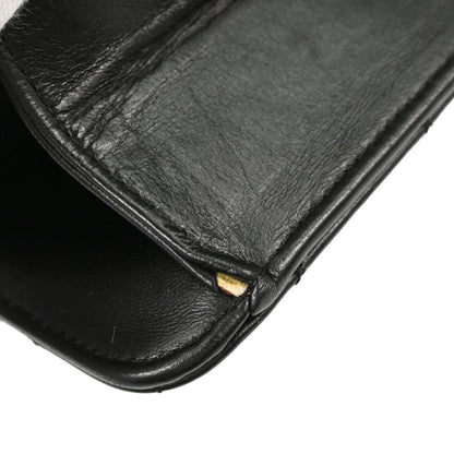 Chanel Black Lambskin Turnlock Medium Half Flap Shoulder Bag
