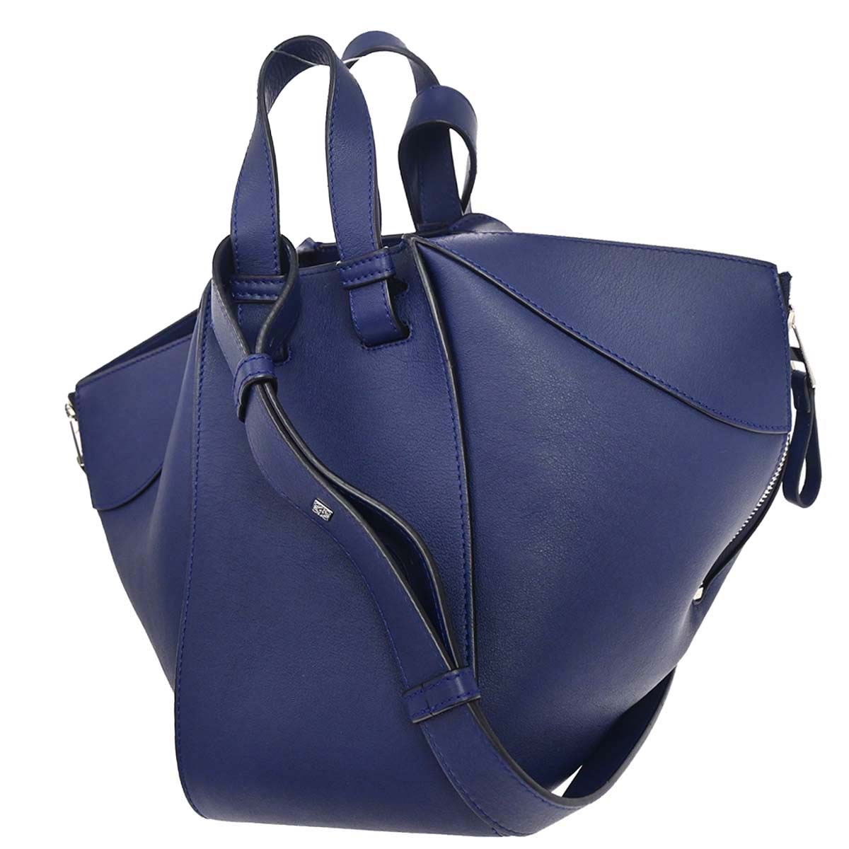 Loewe Navy Hammock 2way Shoulder Tote Handbag
