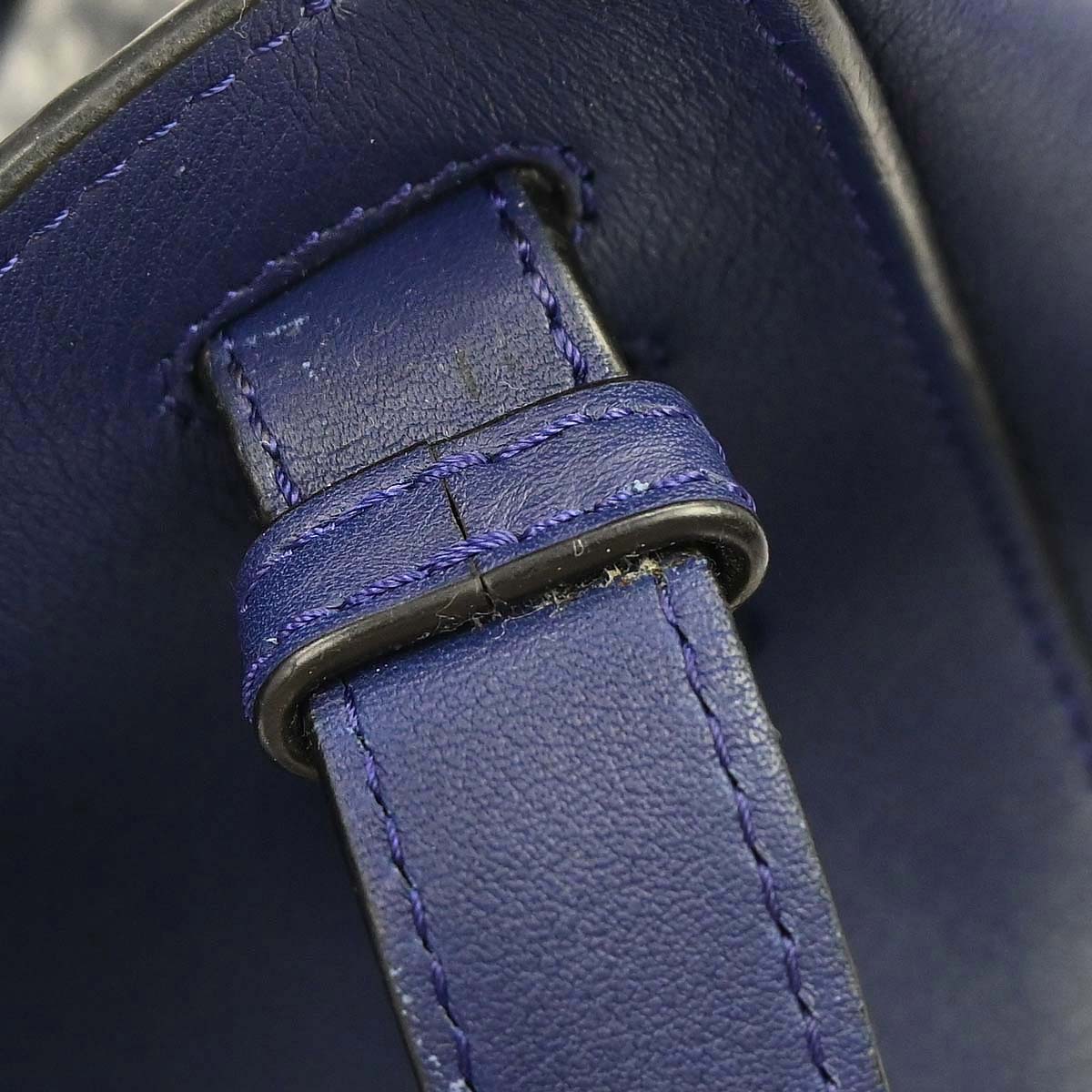 Loewe Navy Hammock 2way Shoulder Tote Handbag