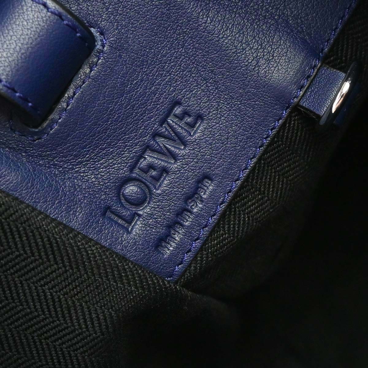 Loewe Navy Hammock 2way Shoulder Tote Handbag
