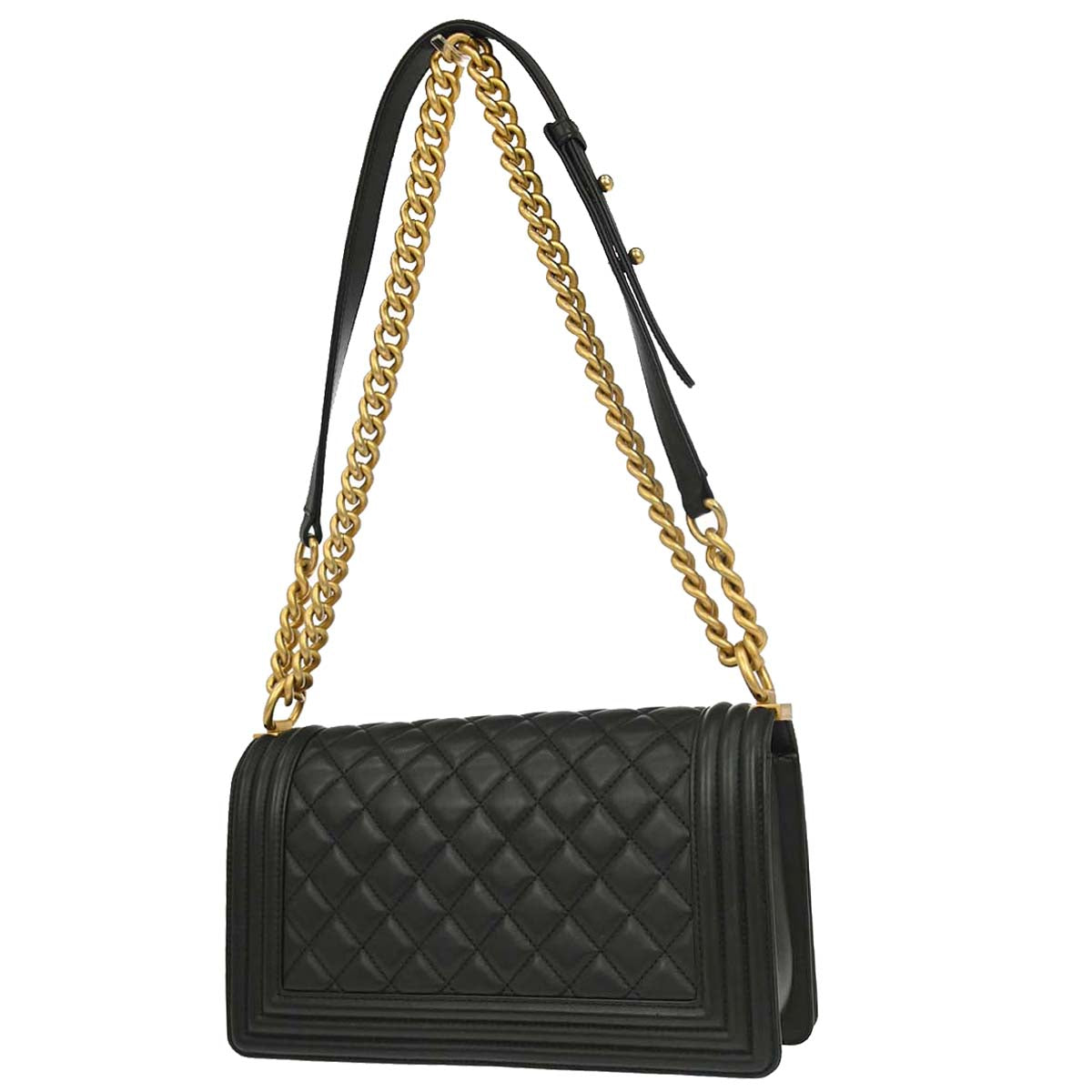 Boy Chanel 2018 Black Lambskin Medium Shoulder Bag