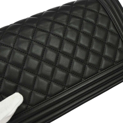 Boy Chanel 2018 Black Lambskin Medium Shoulder Bag
