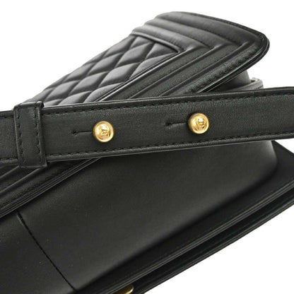 Boy Chanel 2018 Black Lambskin Medium Shoulder Bag