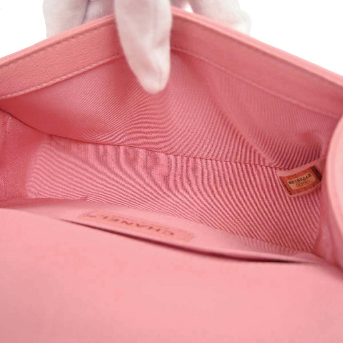 Boy Chanel 2019 Pink Caviar Skin Small Chain Shoulder Bag
