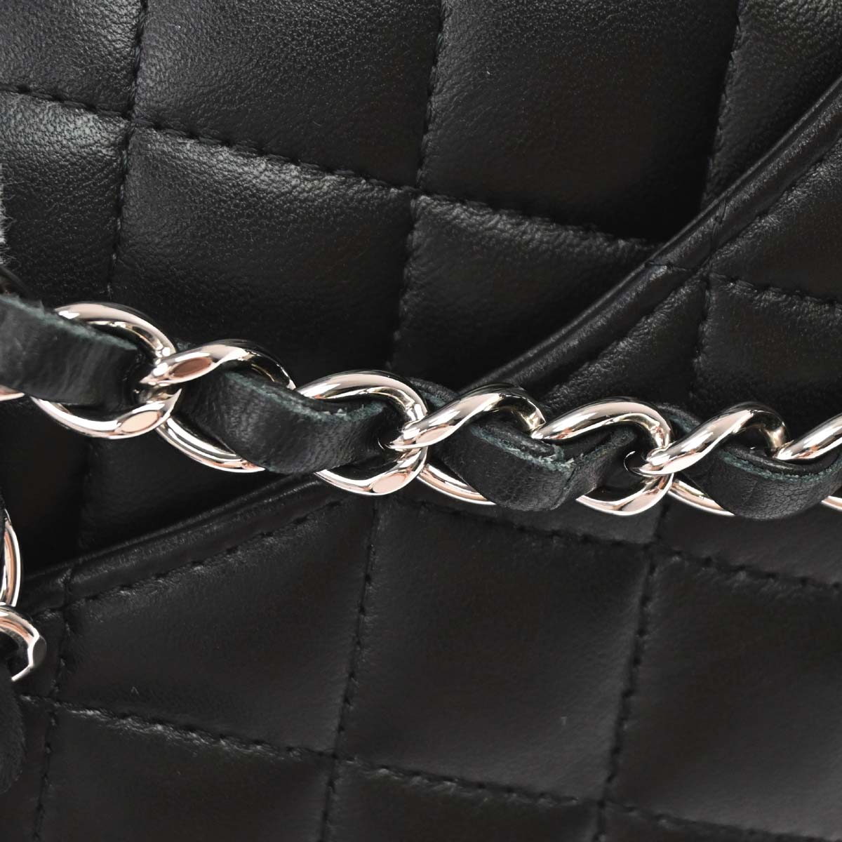 Chanel 2019 Black Lambskin Mini Classic Square Flap Shoulder Bag 17