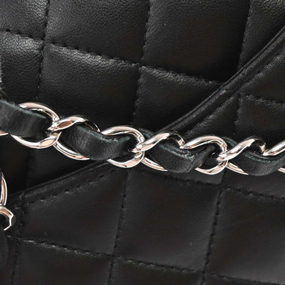 Chanel 2019 Black Lambskin Mini Classic Square Flap Shoulder Bag 17