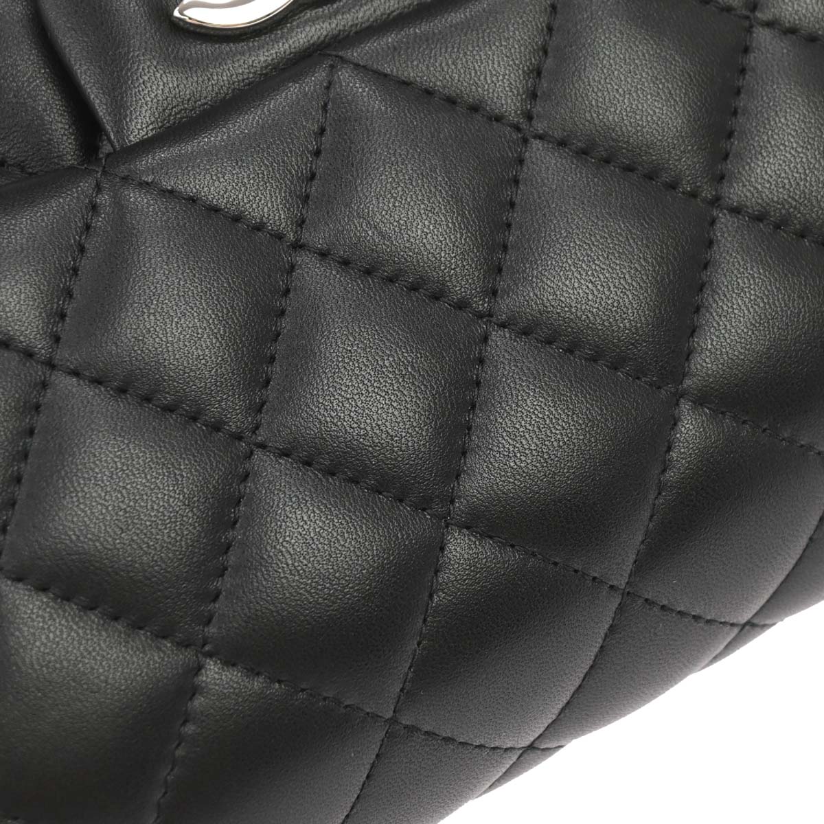 Chanel 2019 Black Lambskin Mini Classic Square Flap Shoulder Bag 17