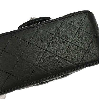 Chanel 2019 Black Lambskin Mini Classic Square Flap Shoulder Bag 17