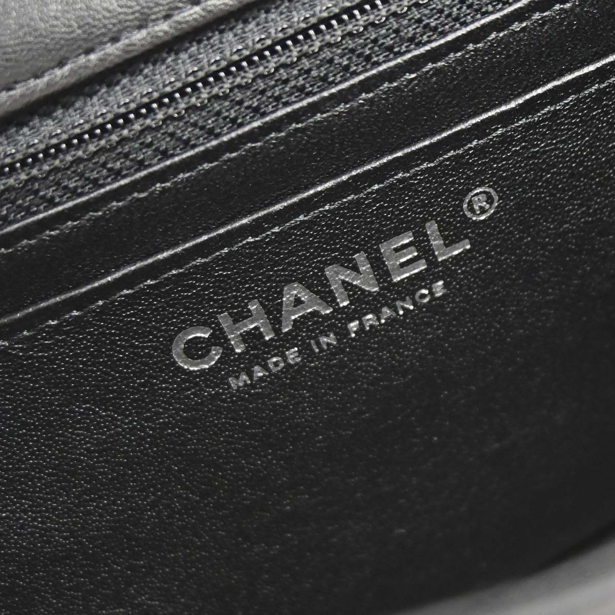 Chanel 2019 Black Lambskin Mini Classic Square Flap Shoulder Bag 17