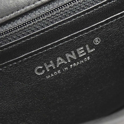 Chanel 2019 Black Lambskin Mini Classic Square Flap Shoulder Bag 17