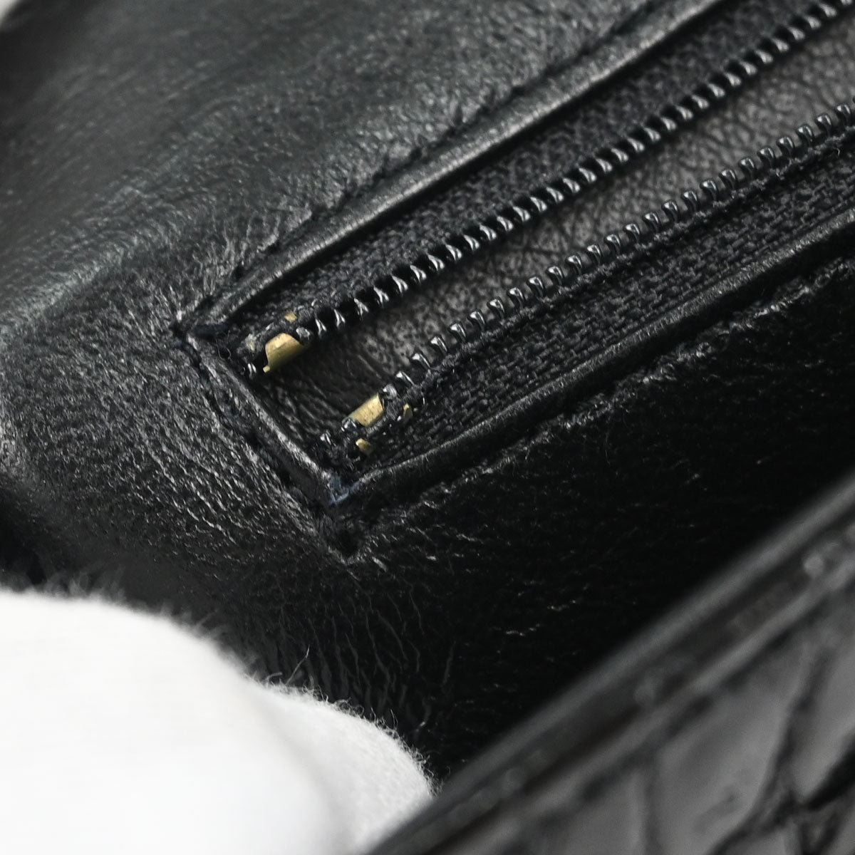 Chanel 1986-1988* Black Alligator Small Classic Double Flap Shoulder Bag