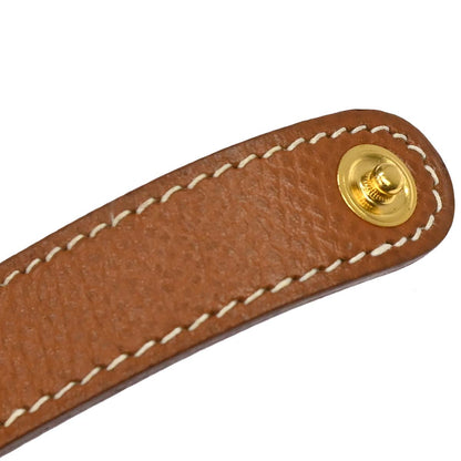 Hermes Gold Courchevel Nomad Key Chain Glove Holder Clip Small Good