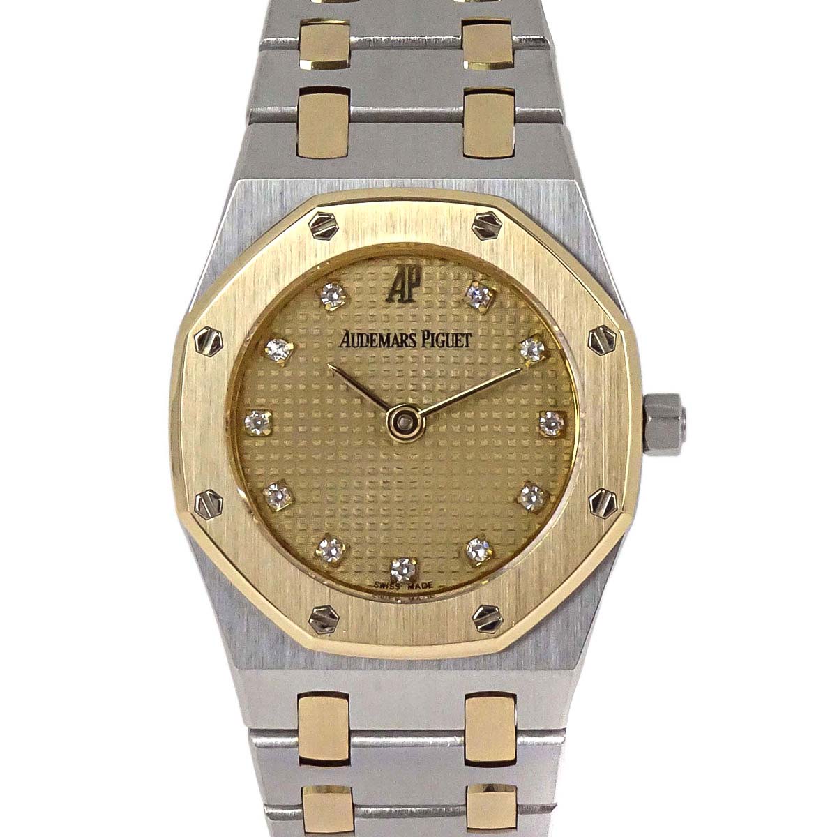 Audemars Piguet Royal Oak 24mm Ref.66339SA Quartz Watch 18KYG SS Diamond