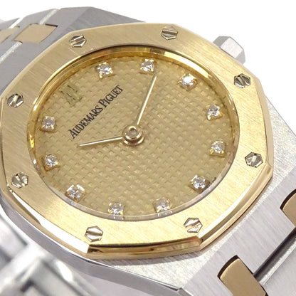 Audemars Piguet Royal Oak 24mm Ref.66339SA Quartz Watch 18KYG SS Diamond