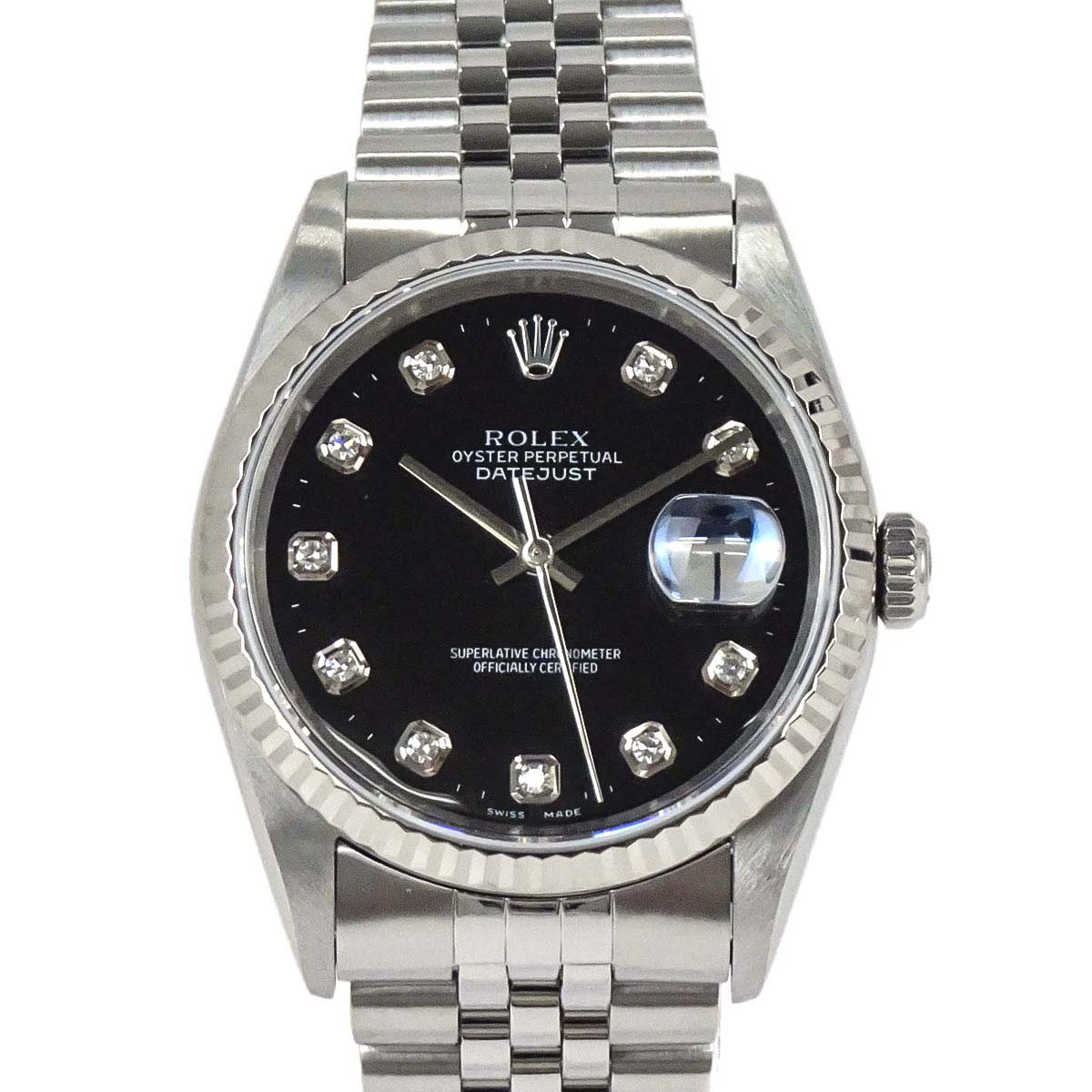 Rolex Oyster Perpetual Datejust 36mm Ref.16234G Self-winding Watch SS