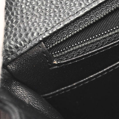 Chanel 2014-2015 Black Caviar Skin Mini Classic Square Flap Shoulder Bag 17