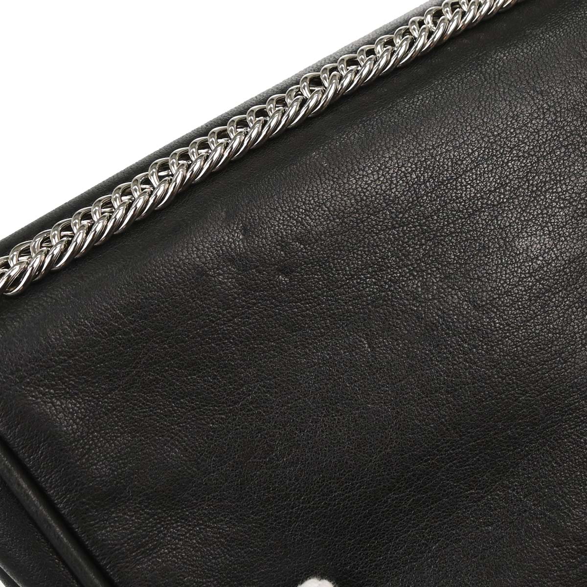 Chanel Black Lambskin Accordion Flap Shoulder Bag