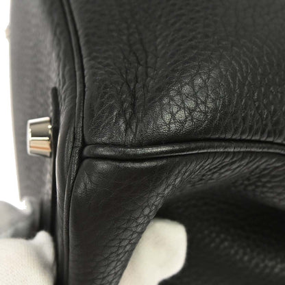 Hermes Black Taurillon Clemence Birkin 30 Handbag