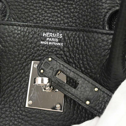 Hermes Black Taurillon Clemence Birkin 30 Handbag