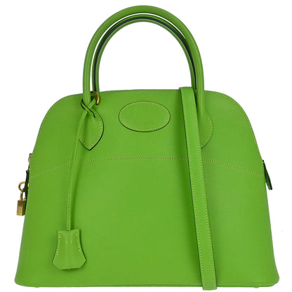 Hermes Apple Green Gulliver Bolide 31 2way Shoulder Handbag