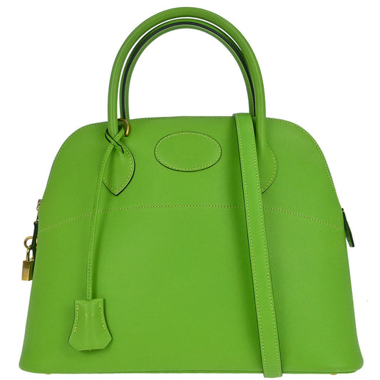 Hermes Apple Green Gulliver Bolide 31 2way Shoulder Handbag