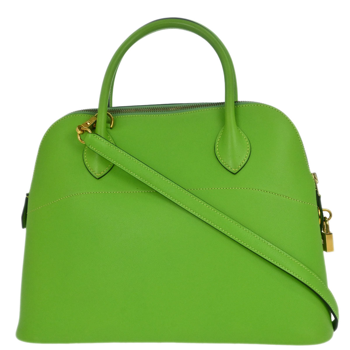 Hermes Apple Green Gulliver Bolide 31 2way Shoulder Handbag