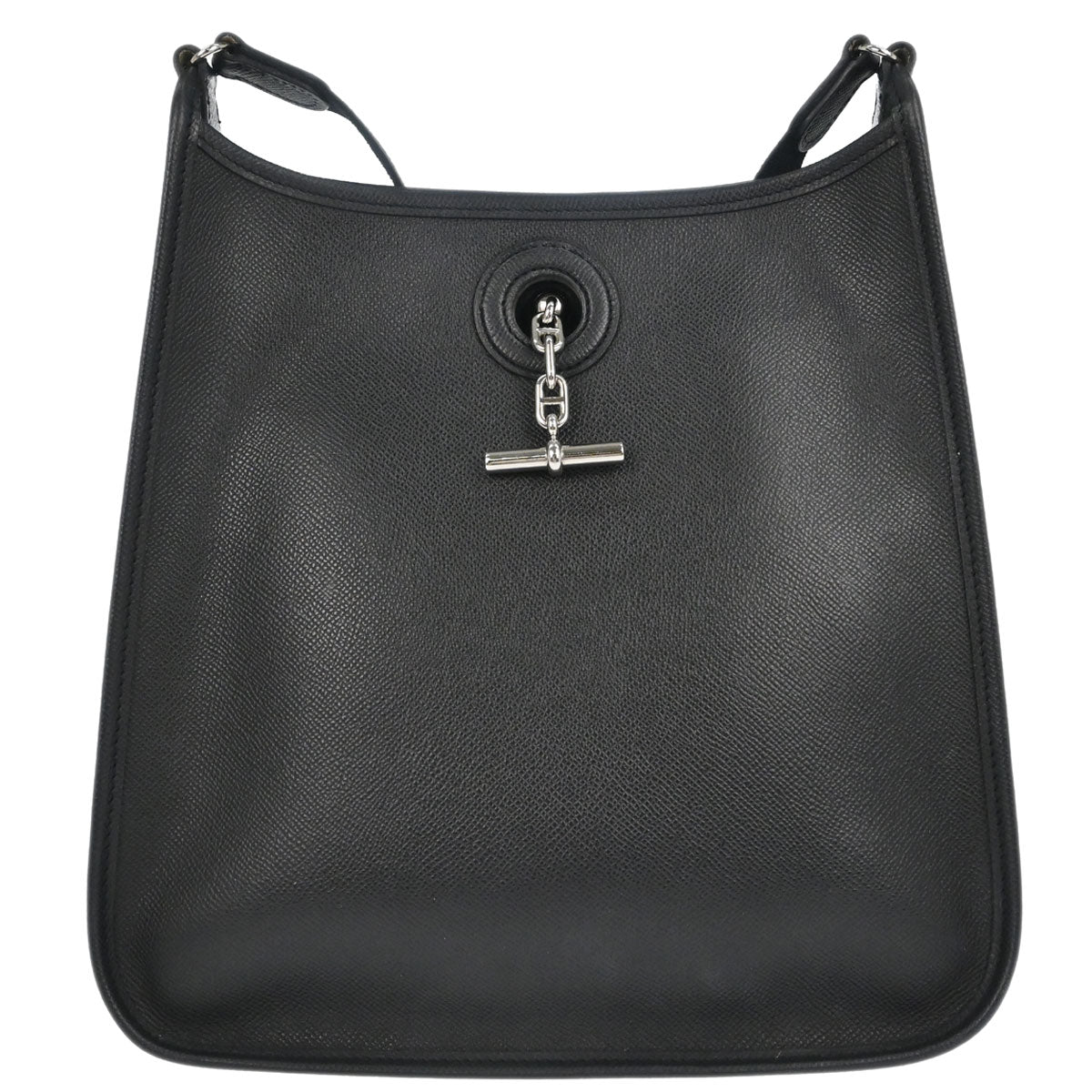 Hermes Black Epsom Vespa PM Shoulder Bag