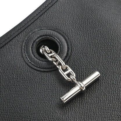 Hermes Black Epsom Vespa PM Shoulder Bag