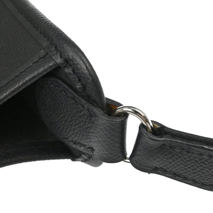 Hermes Black Epsom Vespa PM Shoulder Bag