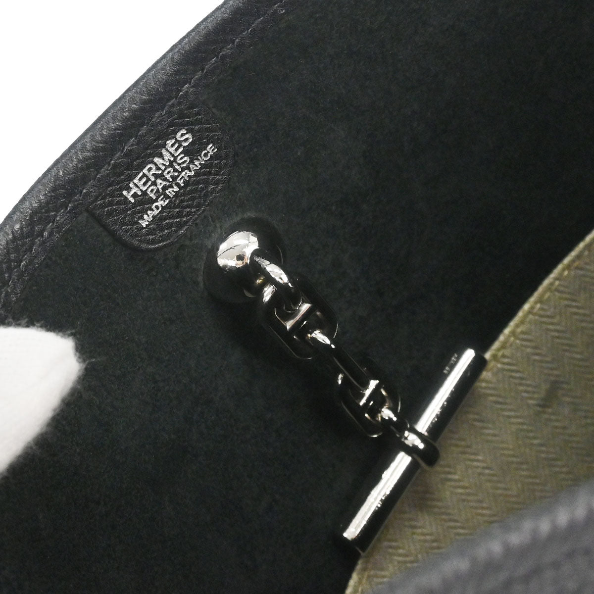 Hermes Black Epsom Vespa PM Shoulder Bag
