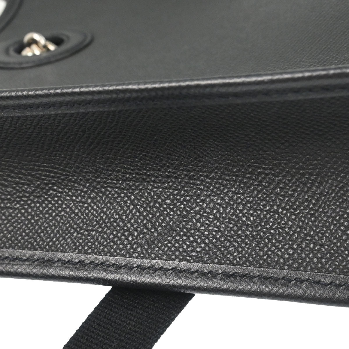 Hermes Black Epsom Vespa PM Shoulder Bag