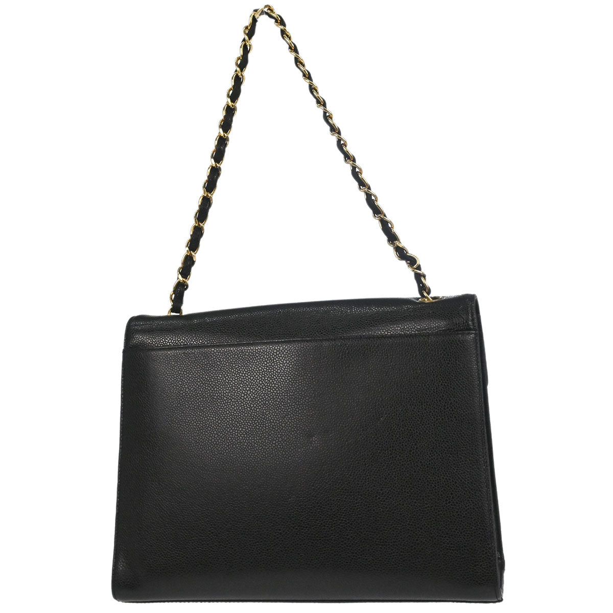 Chanel 2000-2002 Black Caviar Skin Handbag