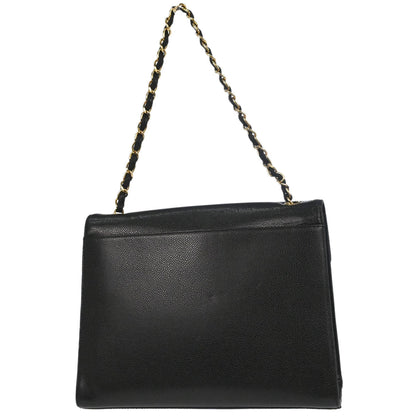 Chanel 2000-2002 Black Caviar Skin Handbag