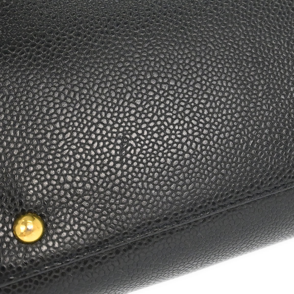 Chanel 2000-2002 Black Caviar Skin Handbag