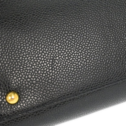 Chanel 2000-2002 Black Caviar Skin Handbag