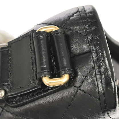 Chanel 2019 Black Lambskin Calfskin Small Gabrielle Shoulder Bag