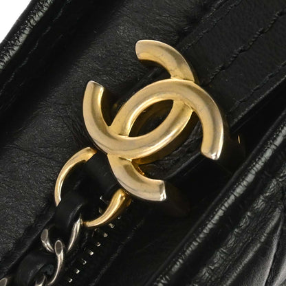 Chanel 2019 Black Lambskin Calfskin Small Gabrielle Shoulder Bag