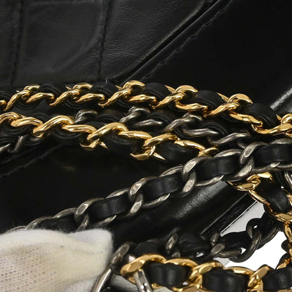 Chanel 2019 Black Lambskin Calfskin Small Gabrielle Shoulder Bag