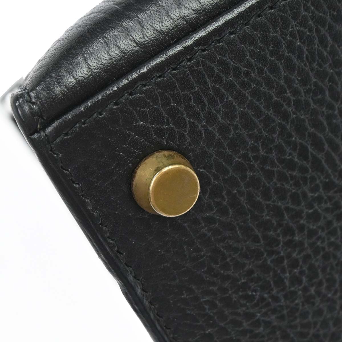 Hermes Black Ardennes Kelly 28 Sellier 2way Shoulder Handbag