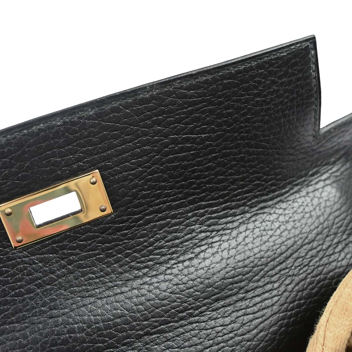 Hermes Black Ardennes Kelly 28 Sellier 2way Shoulder Handbag
