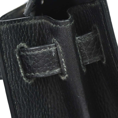 Hermes Black Ardennes Kelly 28 Sellier 2way Shoulder Handbag