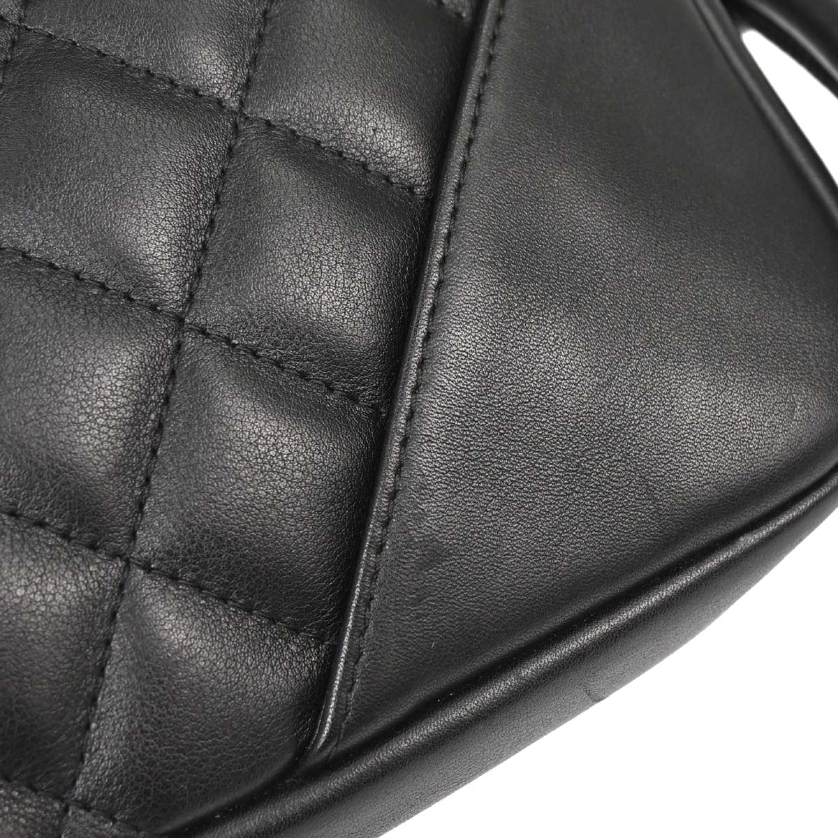 Chanel 2005-2006 Black Calfskin Cambon Ligne Handbag