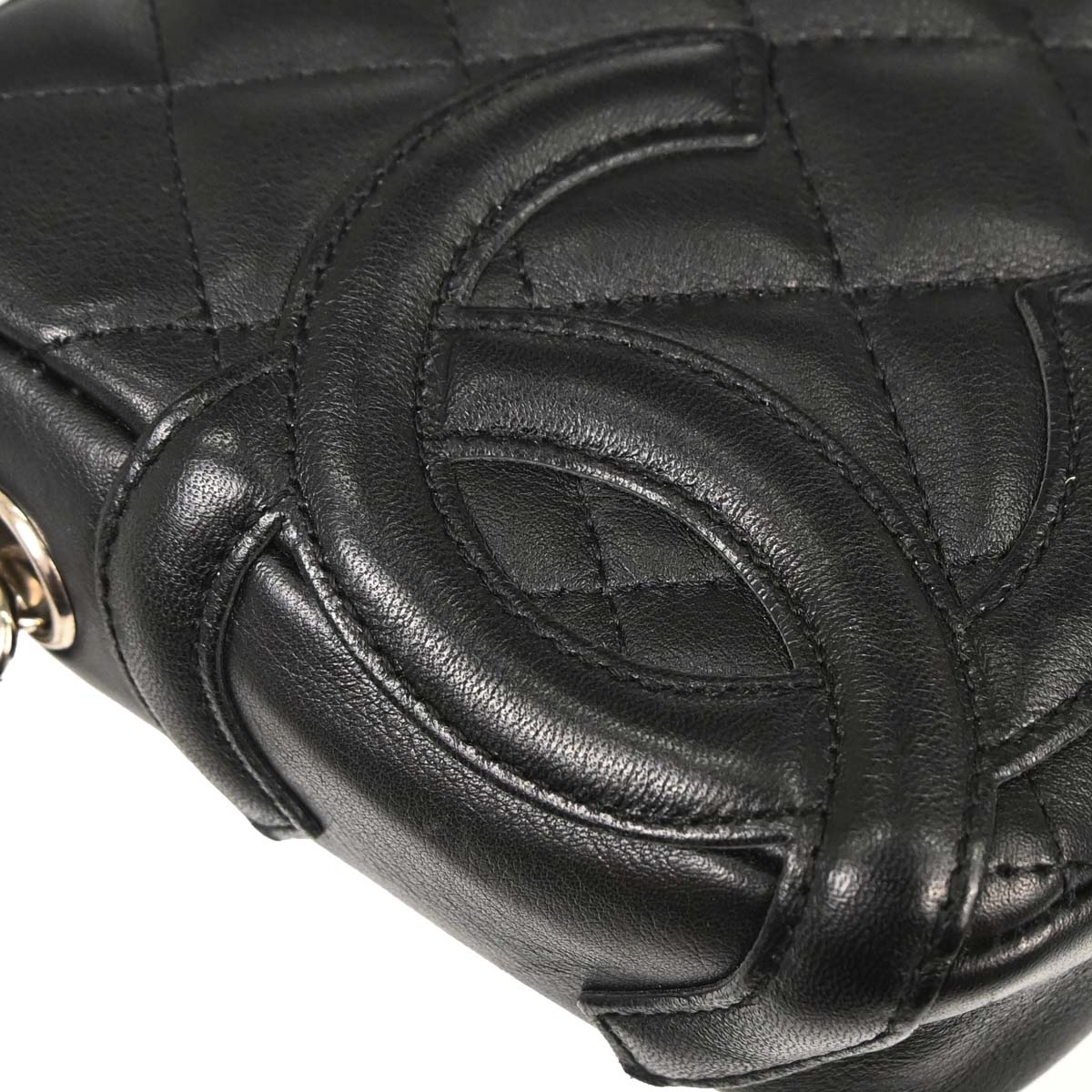 Chanel 2005-2006 Black Calfskin Cambon Ligne Handbag