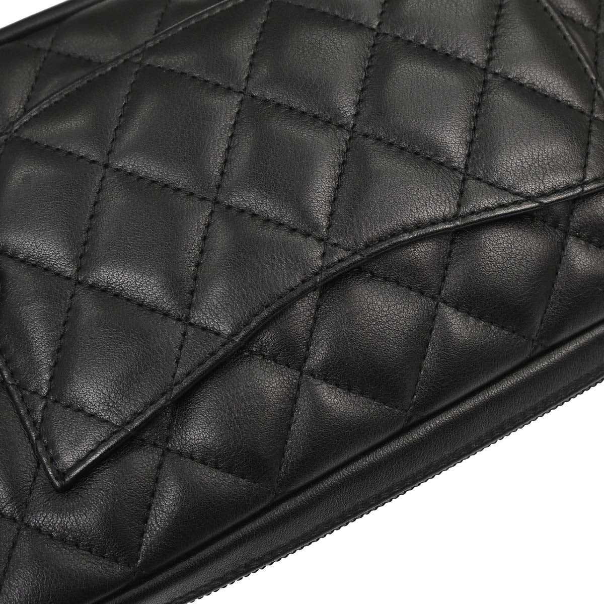 Chanel 2005-2006 Black Calfskin Cambon Ligne Handbag