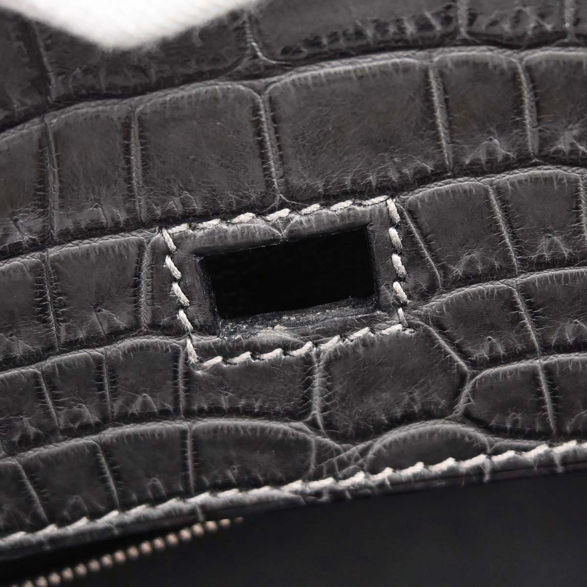 Hermes * Graphite Matt Niloticus Birkin 30 Handbag