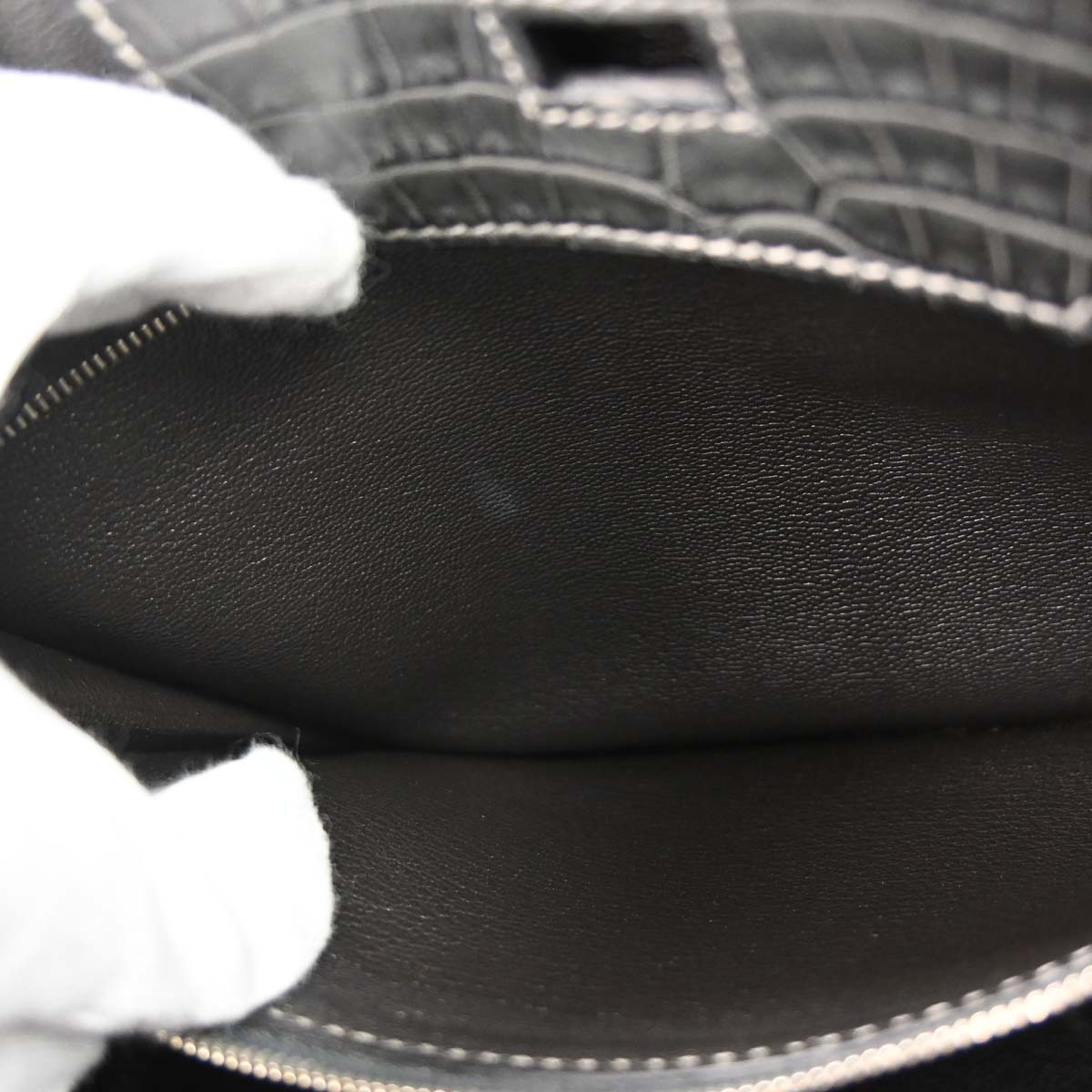Hermes * Graphite Matt Niloticus Birkin 30 Handbag