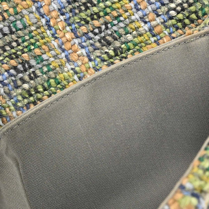 Chanel 2018-2019 Green Tweed Coco Handle 2way Shoulder Handbag