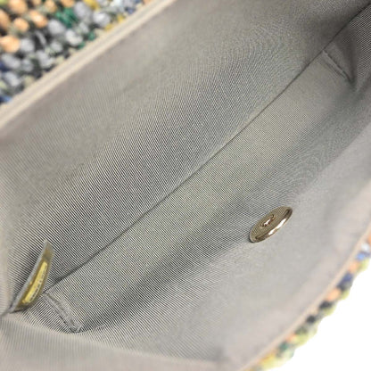 Chanel 2018-2019 Green Tweed Coco Handle 2way Shoulder Handbag