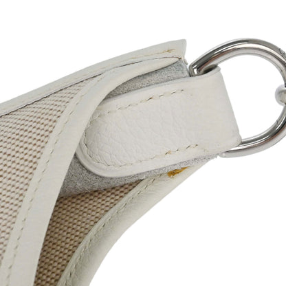 Hermes White Taurillon Clemence Evelyne 1 29 PM Shoulder Bag